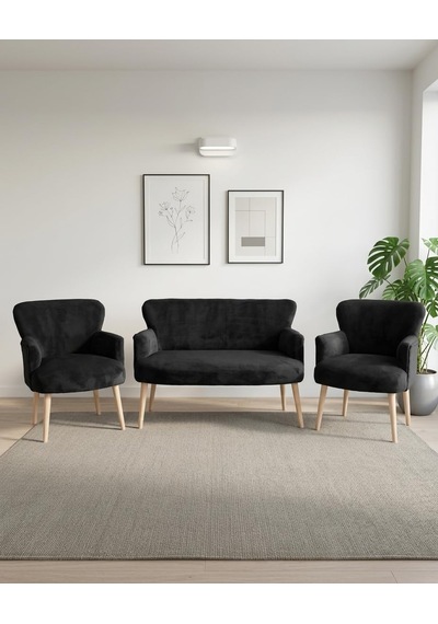 Tr Roma Çay Seti Balkon Koltuk Takımı Welsoft Yumuşak Kumaş Naturel Ayaklı 2+1+1 Takım - Antrasit Diğer Tr Roma Çay Seti Balkon Koltuk Takımı Welsoft Yumuşak Kumaş Naturel Ayaklı 2+1+1 Takım - Antrasit Diğer