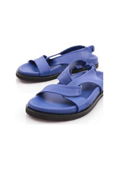 Dgn 3040 Kadin Çapraz Bantli Sandalet 3040-2261-R8855 Saks Mavi