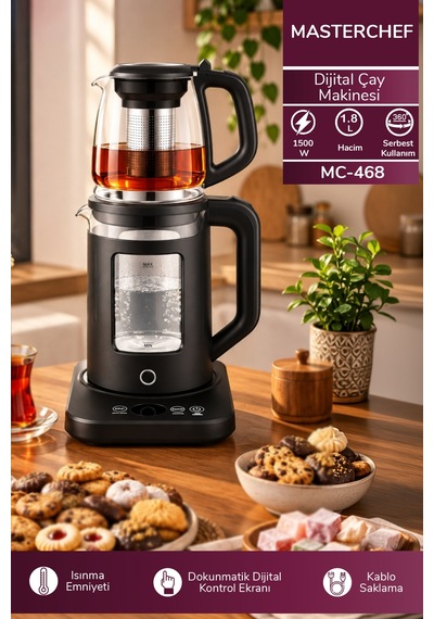 Masterchef MC-468 1.8 L Dijital Çay Makinesi