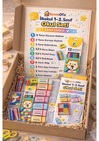 İlkokul 1 2. Sınıf Okul Seti