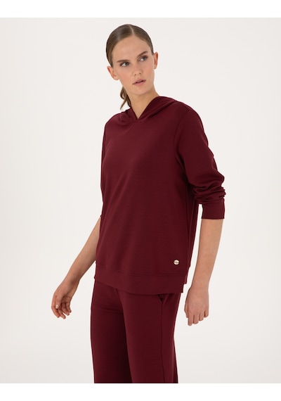 Pierre Cardin Kadın Vişne Sweatshirt 50314972-vr223 Vişne