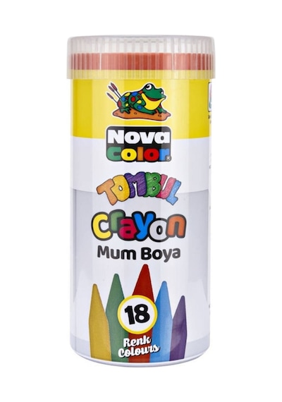 Tombul Mum Boya 18 Renk Metal Tüp