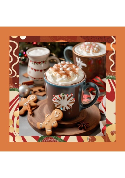 Gingerbread Hot Chocolate - Zencefilli Kurabiyeli Sıcak Çikolata,