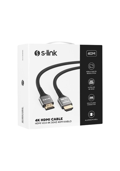 S-lınk Slx-hd4k40 40 Mt Metal V2.0 4k 4096 2160 30hz Hdmı Kablo-219730