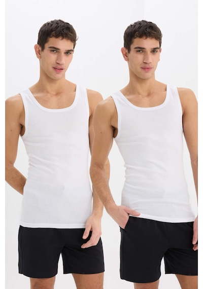DeFacto Slim Fit Dar Kesim Ribana 2'li Atlet Y9056AZ25SPWT34