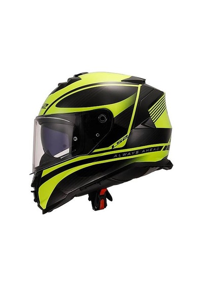 Ls2 Storm 2 Dodger Neon Sarı Kapalı Motosiklet Kaskı Neon Sarı