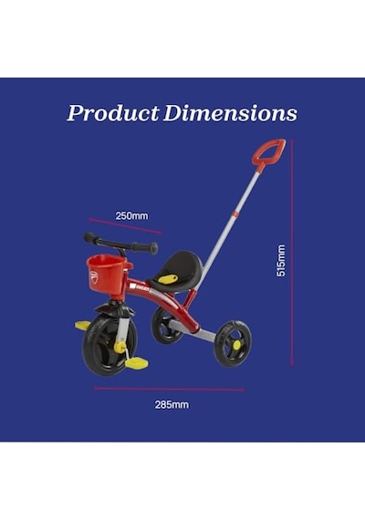 Chicco Itme Kollu Çocuk Üç Tekerlekli Bisikleti Ducati U-go Trike Açık Gri