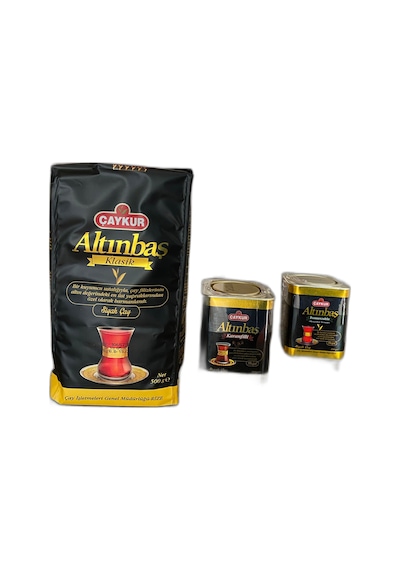 Çaykur Altınbaş Klasik Siyah Çay 500 G + Karanfilli + Tomurcuklu Siyah Çay 2 x 100 G