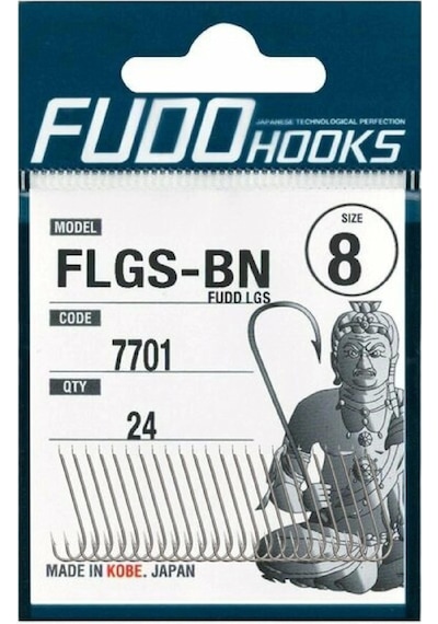 Fudo 7701 Lgs Black Nıkel Olta İğnesi No:2/0 - Standart
