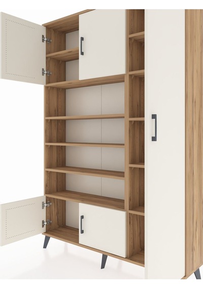 Arges Dolap 11 Raflı 5 Kapaklı 132x30x195 Çam-aytaşı/çam Çam Arges Dolap 11 Raflı 5 Kapaklı 132x30x195 Çam-aytaşı/çam Çam