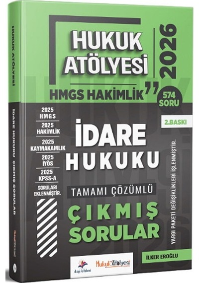 Dizgi Kitap 2026 Hukuk Atölyesi Hmgs Hakimlik İdare Hukuku Çıkmış Sorular