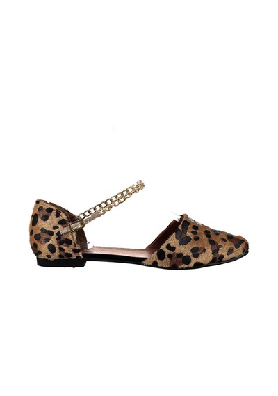 Fox Shoes Leopar Kadın Babet B726024402 LEOPAR Leopar