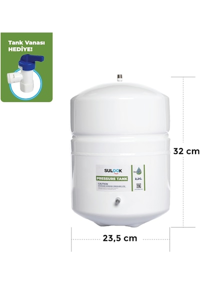Antibakterial Su Arıtma Tankı 8 Litre (2.2 Galon) * - 486702826