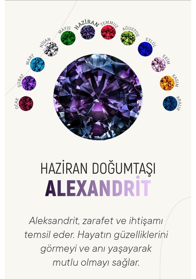 Erdobia Haziran Mistik Topaz Doğum Taşı Çiçek Motifli Telkari Gümüş Kolye
