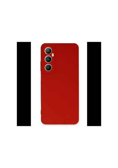 Realme C65 Kılıf First Silikon - Kırmızı Bz8683140786762