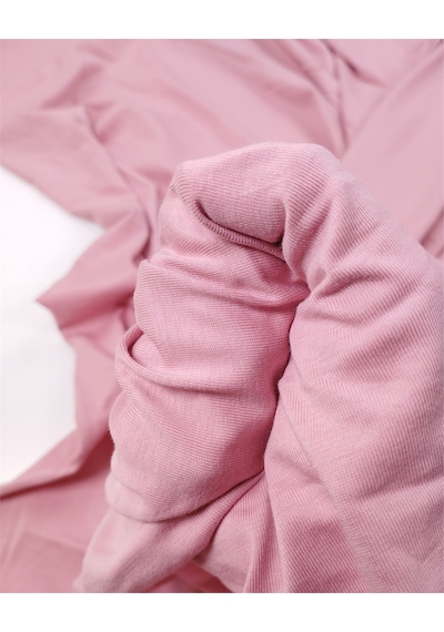 Toz Pembe Renkte Yumuşak Ama Pamuk Pamuk Süprem Penye Kumaş Tişörtlük & Elbiselik En: 165cm-12400