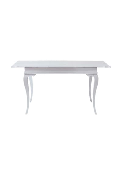 Rustik Açılır Yemek Masası 90x140 Beyaz Rustik Açılır Yemek Masası 90x140 Beyaz