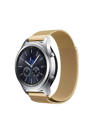 Samsung Uyumlu Gear S3 Frontier&classic Metal Hasır Mıknatıslı Tme Kordon