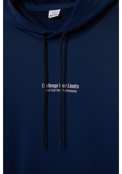 Defacto Defactofit Standart Fit Kapüşonlu Sporcu Sweatshirt D3736ax25wnnv248 Lacivert