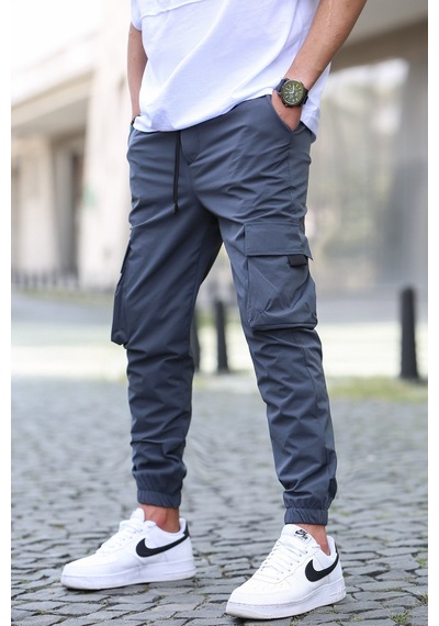 Madmext Füme Kargo Cep Erkek Jogger Pantolon 5461
