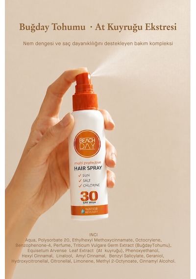Beach Day Saç İçin Güneş Koruma Spreyi 100 ML