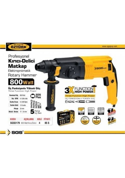Sgs Anahtarsız Matkap Sgs5179 Darbeli 20 Volt 1001 - 1500 Watt