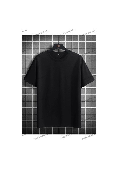 Startmore Unisex Siyah Netherlands Baskılı Oversize Bisiklet Yaka Penye Siyah