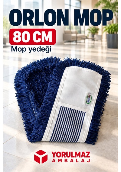80 Cm Orlon Mop Yedeği Elektrostatik Toz Toplayıcı Kuru Zemin Bezi