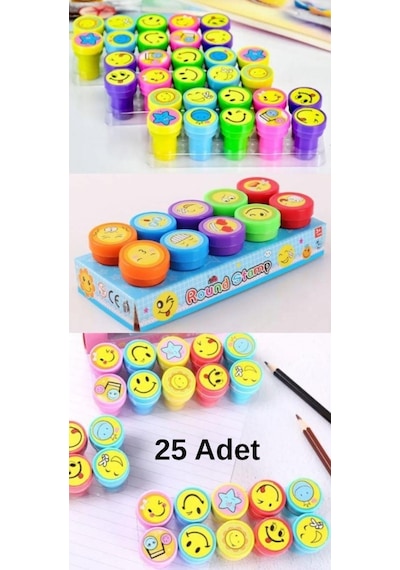 25 Adet Nostaljik Eğitici Mühür-ıstampa