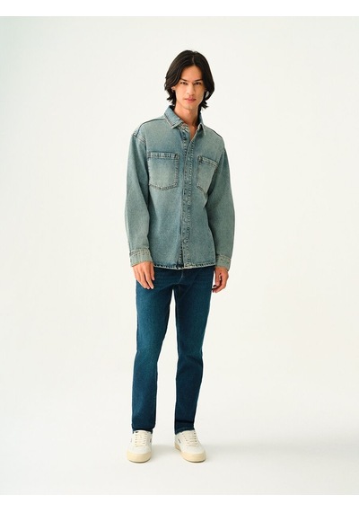 LOFT Oversize Fit Erkek Gömlek U.kol Lf2037939 Q1.v1 Denim LOFT Oversize Fit Erkek Gömlek U.kol Lf2037939 Q1.v1 Denim