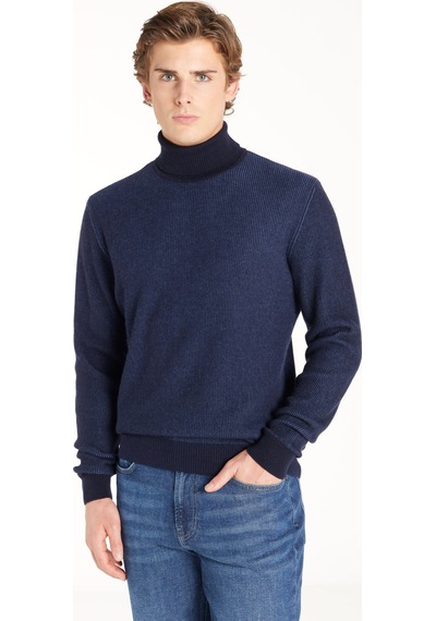 Ted Baker Lacivert Erkek Balıkçı Yaka Standart Kazak Tbmrkw1068