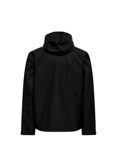 Only & Sons Onsluke Waterproof Jacket Otw Vd Erkek Siyah Ceket - 22031606 Siyah
