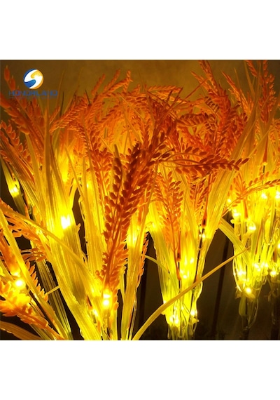2'li Set Dekoratif Dış Mekan Süsü Güneş Enerjili Led Işıklı Solar Buğday Başağı Bahçe Balkon Ledi Lc-106 Lc106