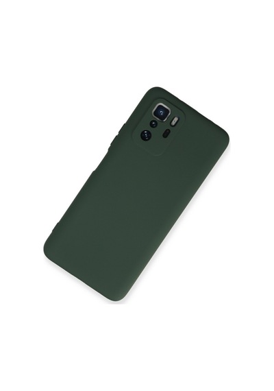 Xiaomi Poco X3 Gt Uyumlu Kılıf Nano İçi Kadife Silikon - Koyu Yeşil