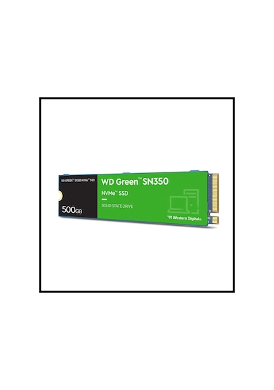 Wd Green Sn350, Wds500g2g0c, 500gb, 2400/1500, Gen3, Nvme Pcıe M.2 2280, Ssd