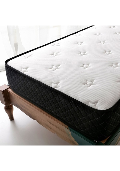 Uzunbebe 80X175 Pc Parrot Black Elite Ortopedik Tek Kişilik Yaylı Yatak