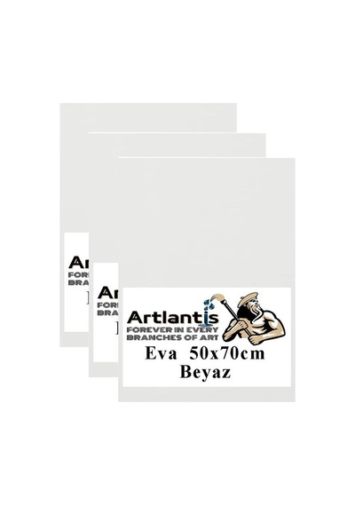 Beyaz Eva 50x70 Cm 3 Adet Eva Süngeri Okul Kreş Anasınıfı Elişi Etkinlikleri