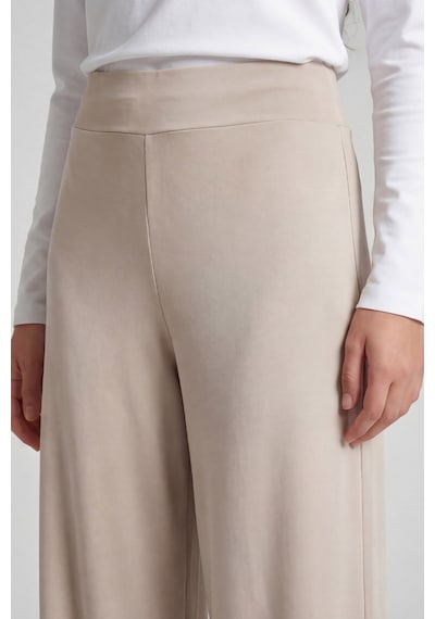 Bej Comfort Fit Geniş Paça Korsajlı Palazzo Kadın Pantolon - 94681
