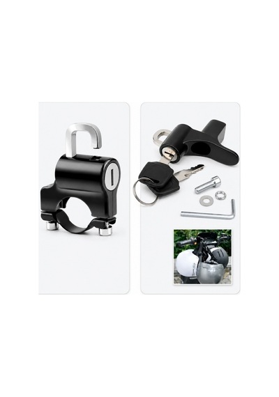 Gear5 Kask Kilidi Siyah Metal