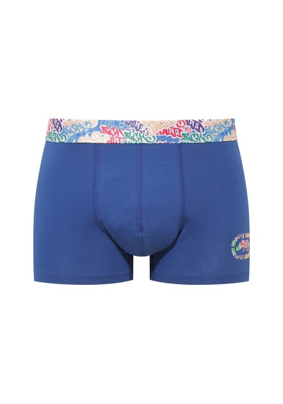U.S. Polo Assn. Ecko Siyah - Saks - Lacivert 3'lü Boxer Siyah - Saks - Lacivert