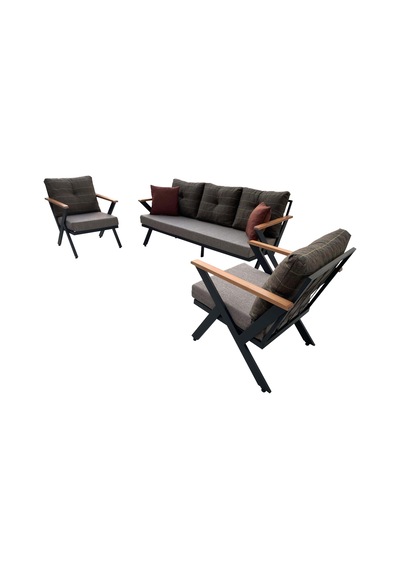 Vega 'N' Model Deluxe Bahçe&Cafe&Balkon Takımı Siyah