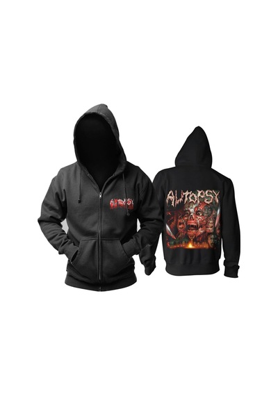 Startmore Black Sabbat Metal Song Fermuarlı Kapşonlu Hoodie 14082 Siyah