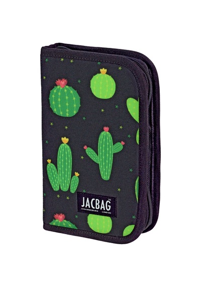 Jacbag Cover -sert Kapaklı Lastikli Kalem Kutusu Cover-kaktüs renkli