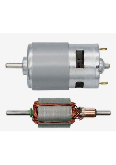 RS 775 DC Motor Rulmanlı 12-36 Volt 3000 Rpm Şarjlı Matkap – CNC Motoru
