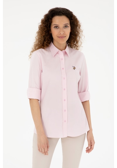 U.s. Polo Assn. Kadın Pembe Gömlek Basic 50283987-vr041 Pembe