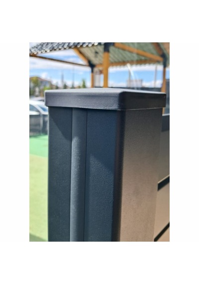 10 Adet 9x9 Cm Antrasit Gri Plastik Direk Üst Kapağı Dayanıklı Ve Şık Çözüm