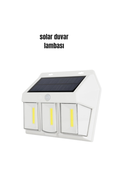 Mey İthalat Suya Dayanıklı Solar Duvar Lambası Akıllı Gece Sensörlü Işık