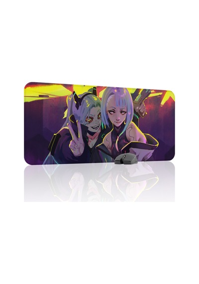 Cyberpunk Edgerunners Dikişli Kauçuk Oyuncu Mousepad V5 - 90x40 Xxl Gaming Mouse Pad