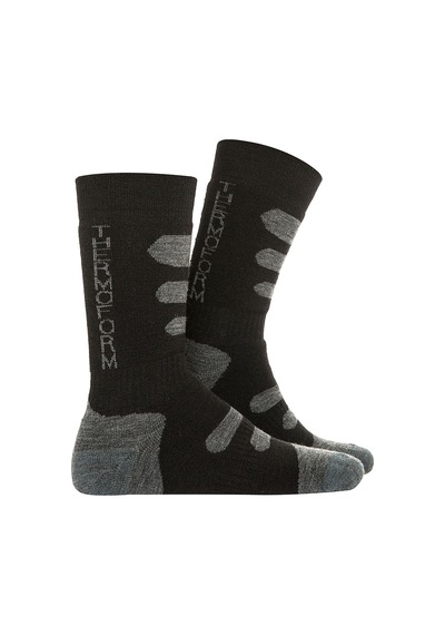 Thermoform Winter Dolgulu Kışlık Unisex Outdoor Çorap 3'lü Paket Siyah Renkli