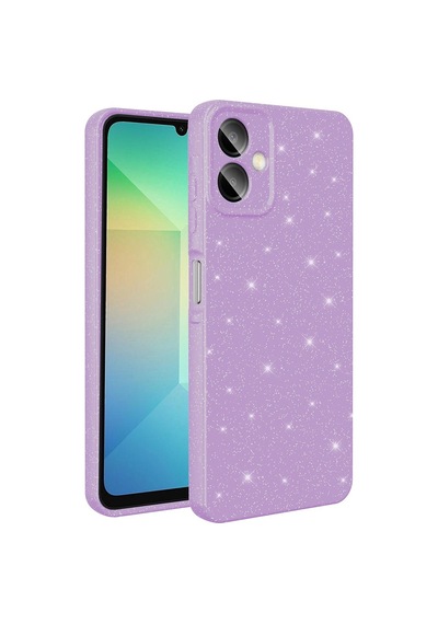 Galaxy A06 Kılıf Kamera Korumalı Simli Silikon Üstün Koruma Grlpro Gümüş